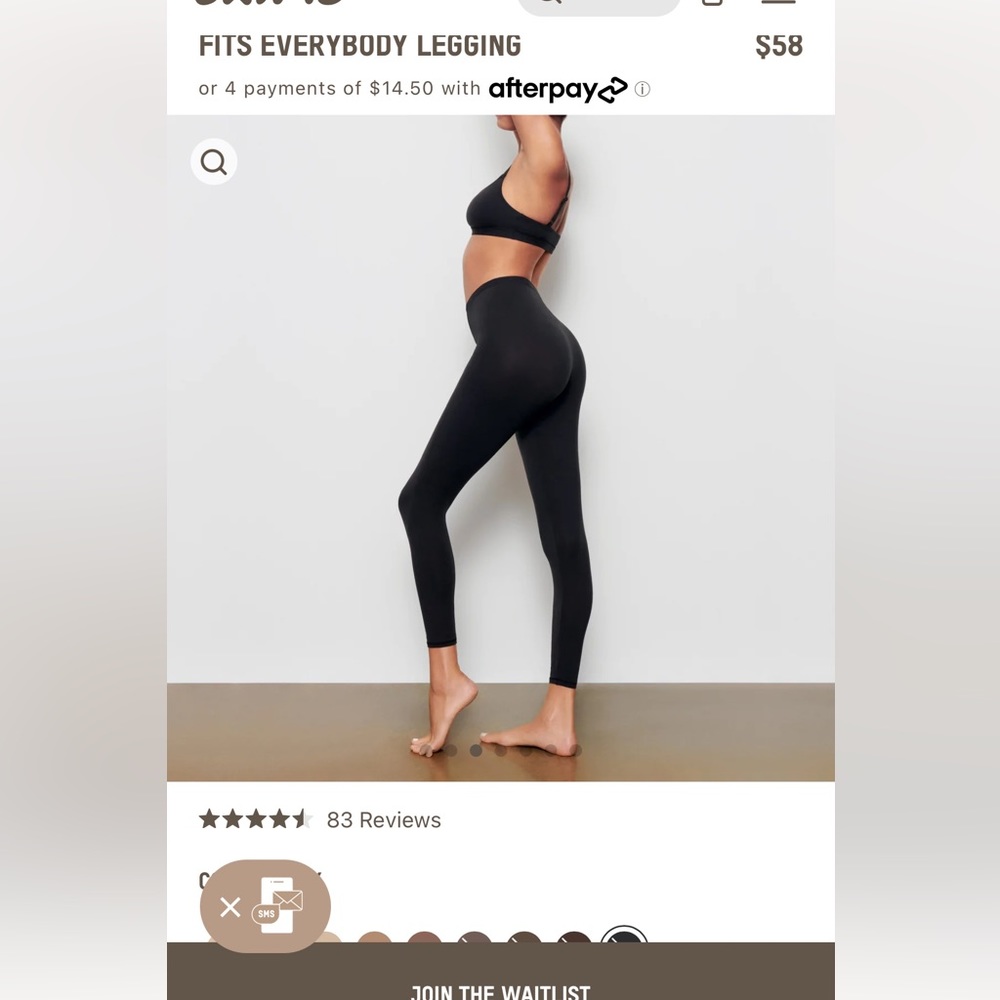 SOLD SKIMS fits everybody legging